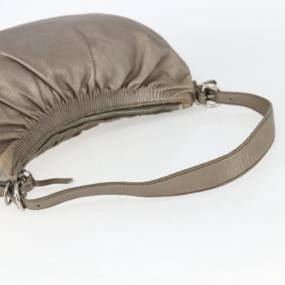 Miu Miu Shoulder Bag Leather, GOLD, LEATHER, Shoulder bag