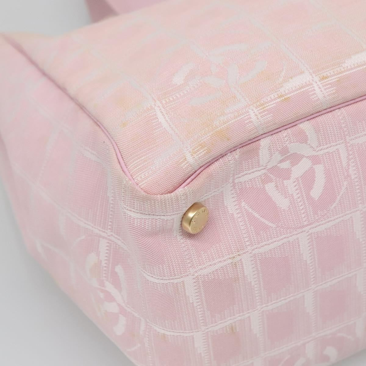 Chanel Travel Line Tote Nylon, PINK, NYLON, Tote bag