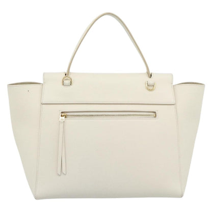 Celine Belt Bag Textured Leather, White, Leather, Handbag