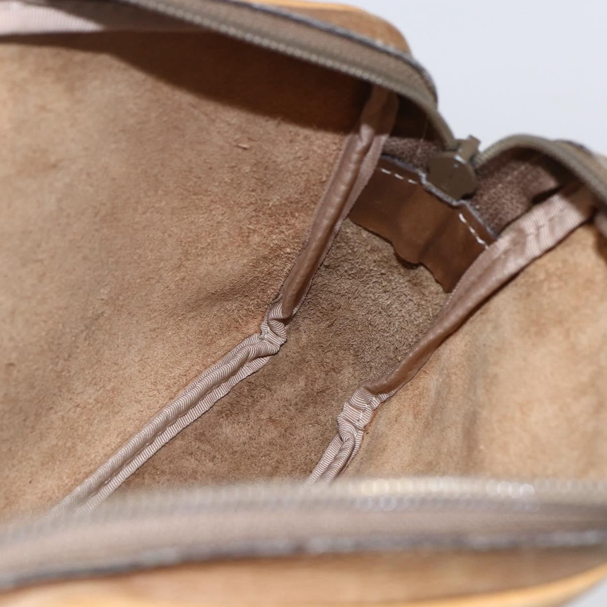 Loewe Anagram Clutch Bag Leather, BEIGE, LEATHER, Clutche & pouche