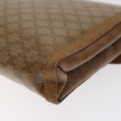 Celine Macadam Shoulder Bag Canvas, BROWN, CANVAS, Shoulder bag