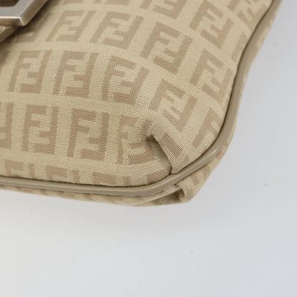 Fendi Vintage Flap Crossbody Bag Zucchino Canvas, BEIGE, CANVAS, Shoulder bag