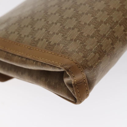 Celine Macadam Shoulder Bag Canvas, BROWN, CANVAS, Shoulder bag