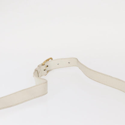 Celine Vintage Shoulder Bag Leather, WHITE, LEATHER, Shoulder bag