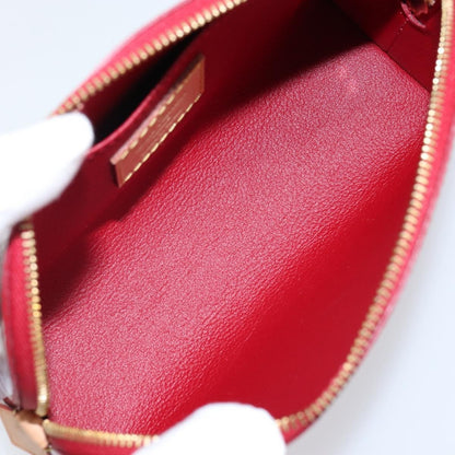 Louis Vuitton Cosmetic Pouch Limited Edition Monogram Vernis Rayures, RED, PATENT_LEATHER, Toiletry Case