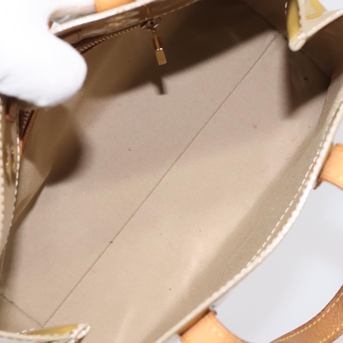 Louis Vuitton Reade Handbag Monogram Vernis, BEIGE, PATENT_LEATHER, Handbag