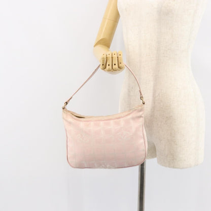 Chanel Travel Line Zip Hobo Nylon, PINK, NYLON, Shoulder bag