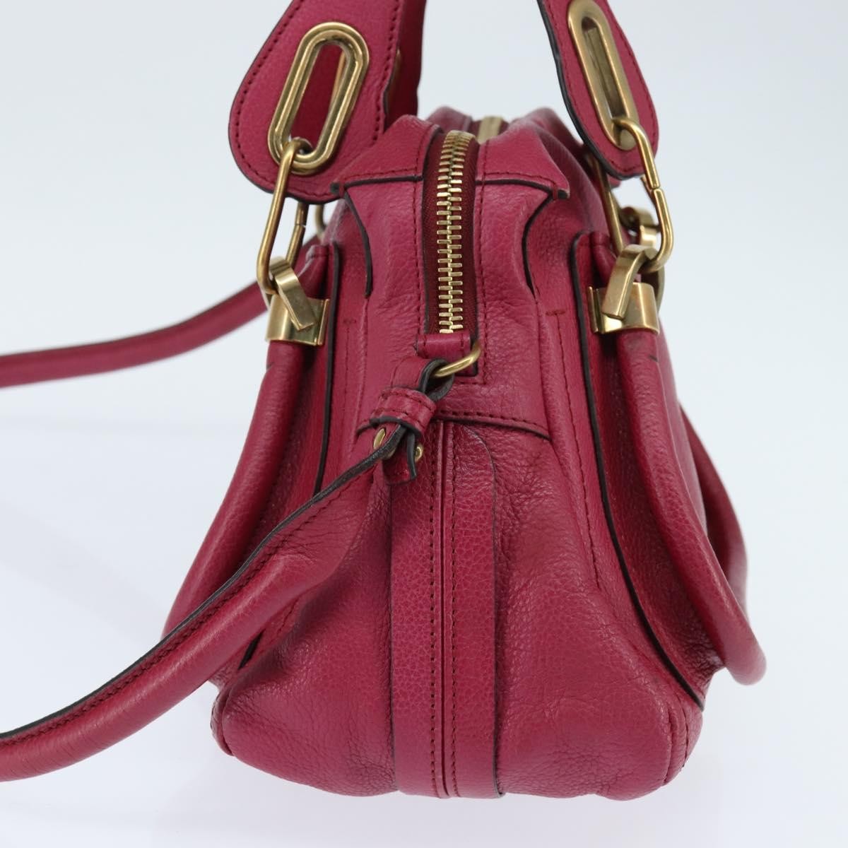 Chloe Paraty Top Handle Bag Leather, PINK, LEATHER, Handbag