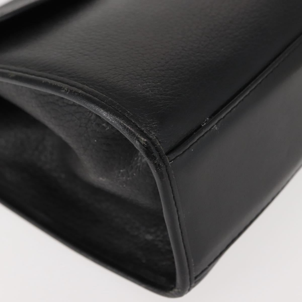 Burberry Vintage Handbag Leather, BLACK, LEATHER, Handbag