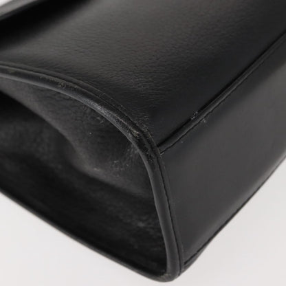 Burberry Vintage Handbag Leather, BLACK, LEATHER, Handbag