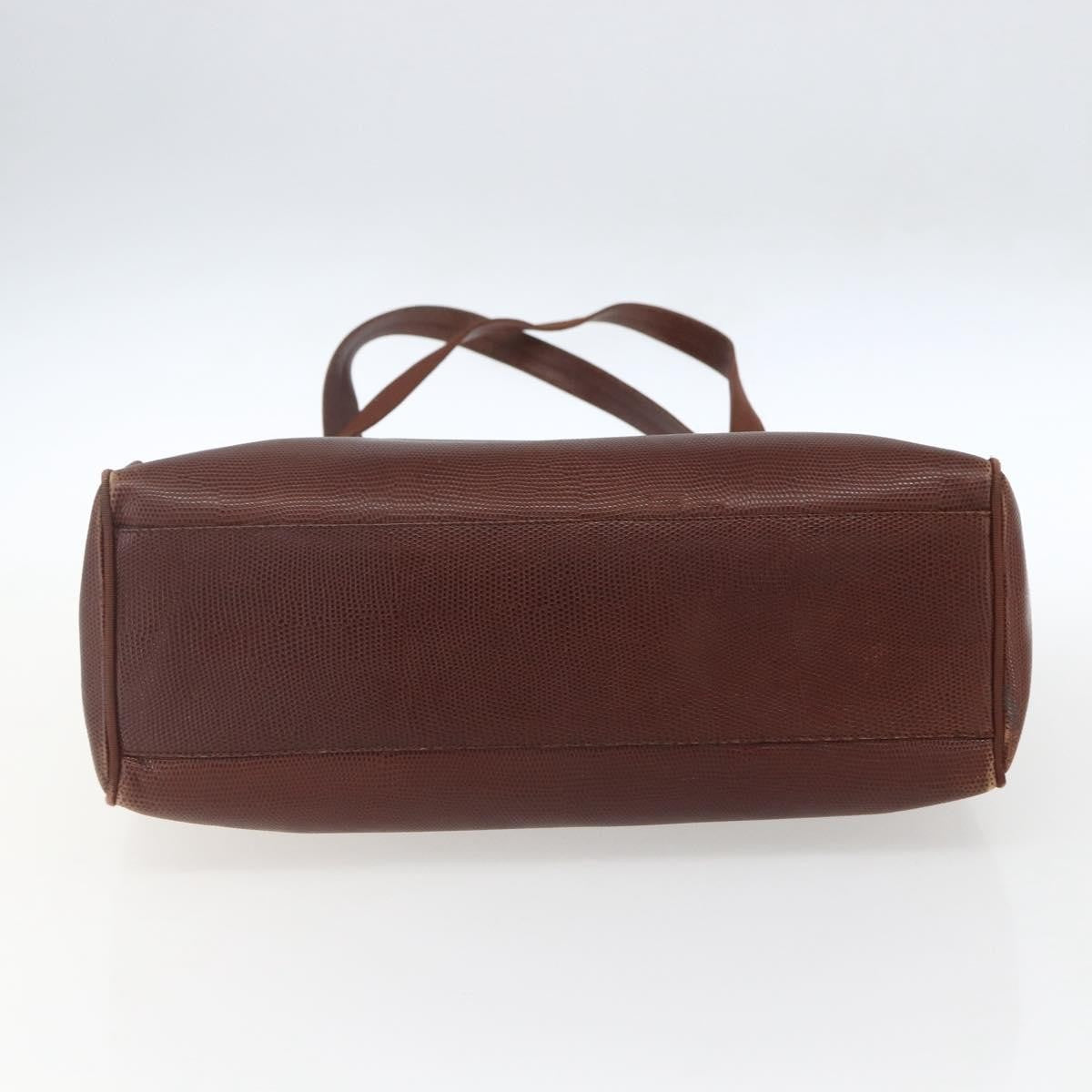 Salvatore Ferragamo Vala Shoulder Bag Leather, BROWN, LEATHER, Shoulder bag