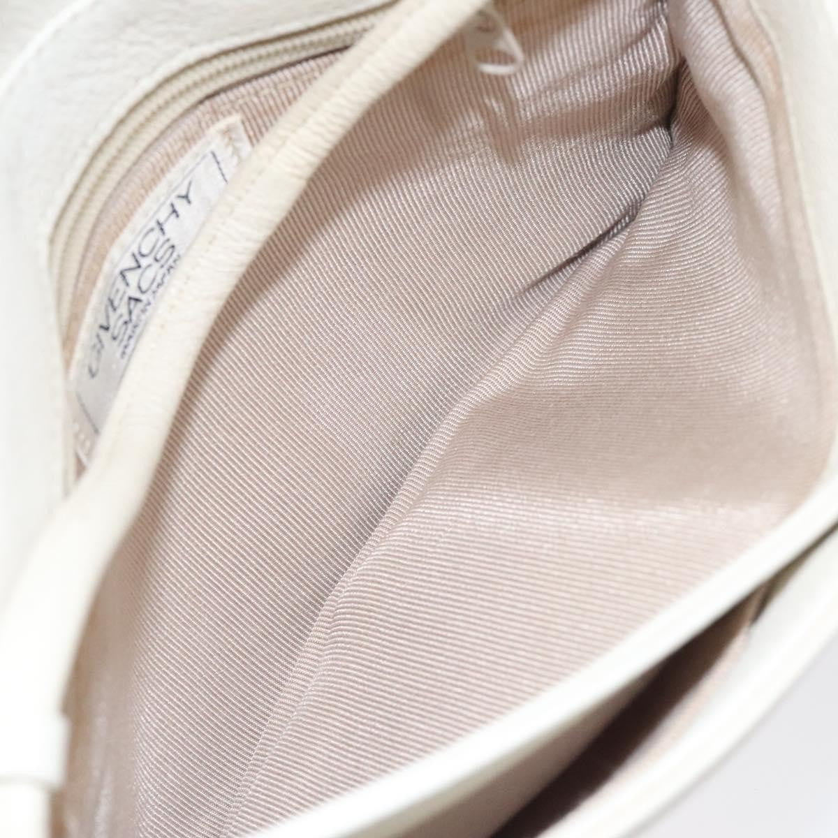 Givenchy Vintage 4G shoulder bag Leather, WHITE, LEATHER, Shoulder bag