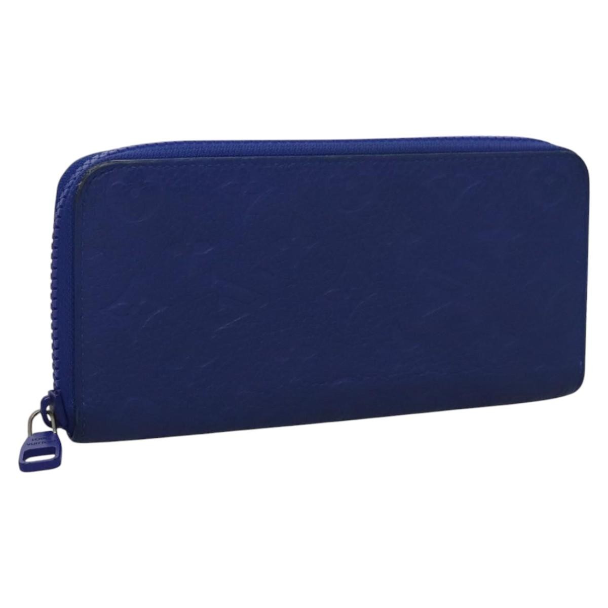 Louis Vuitton Portefeuille zippy Monogramme Empreinte Monogramme Empreinte, BLUE, LEATHER, Wallets