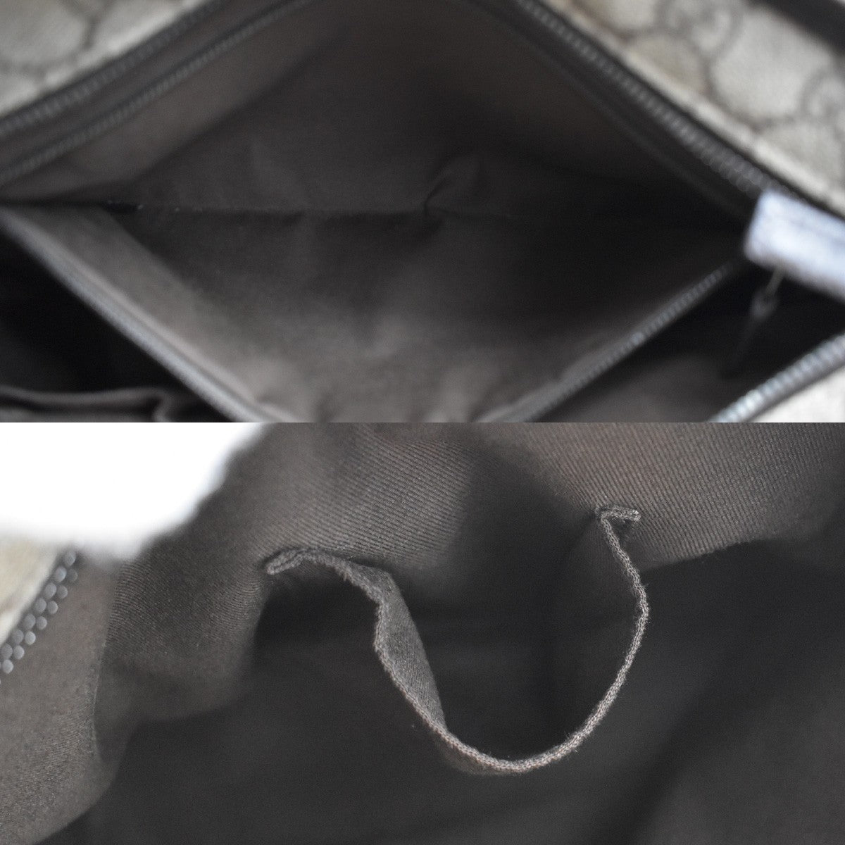 Gucci Plus Tote GG Coated Canvas with Leather, BROWN, CANVAS, Tote bag