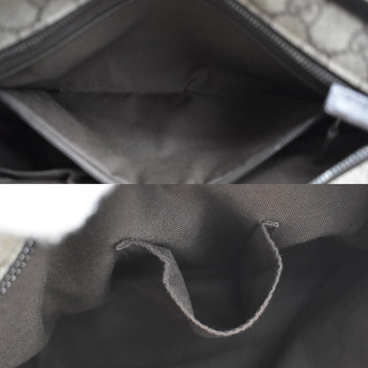 Gucci Plus Tote GG Coated Canvas with Leather, BROWN, CANVAS, Tote bag