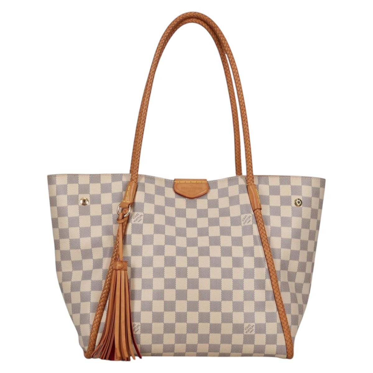 Louis Vuitton Propriano Handbag Damier, WHITE, CANVAS, Tote bag