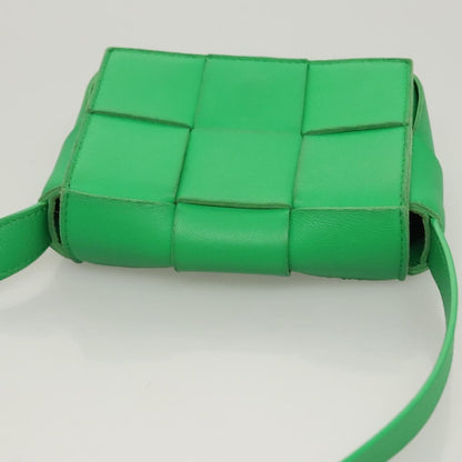 Bottega Veneta Cassette Crossbody Bag Maxi Intrecciato Leather, GREEN, LEATHER, Shoulder bag