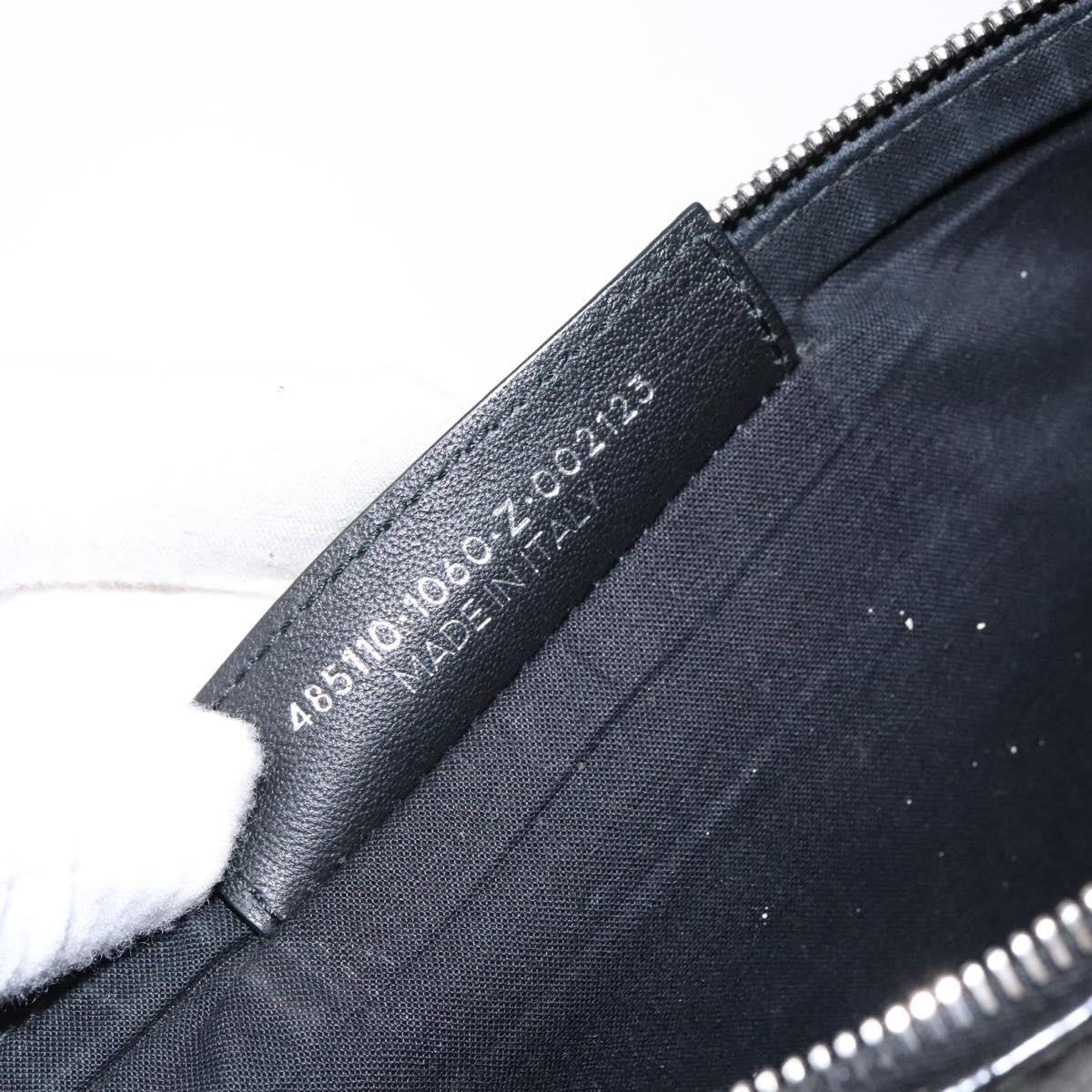 Balenciaga Everyday Logo Pouch Printed Leather, BLACK, LEATHER, Clutche & pouche