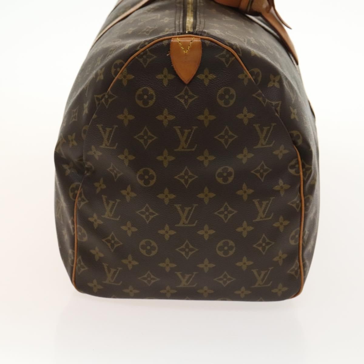 Louis Vuitton Keepall Bag Monogram Canvas, BROWN, CANVAS, Travel bag