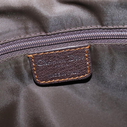Christian Dior Vintage Trotter Handbag Canvas, BROWN, CANVAS, Handbag