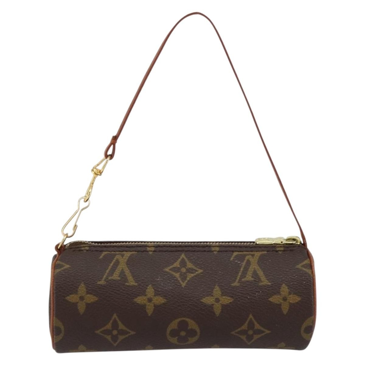 Louis Vuitton Papillon Pochette Monogram Canvas, BROWN, CANVAS, Clutche & pouche