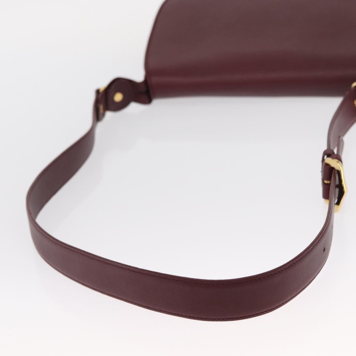 cartier Must de Cartier Shoulder Bag Leather, BURGUNDY, LEATHER, Shoulder bag