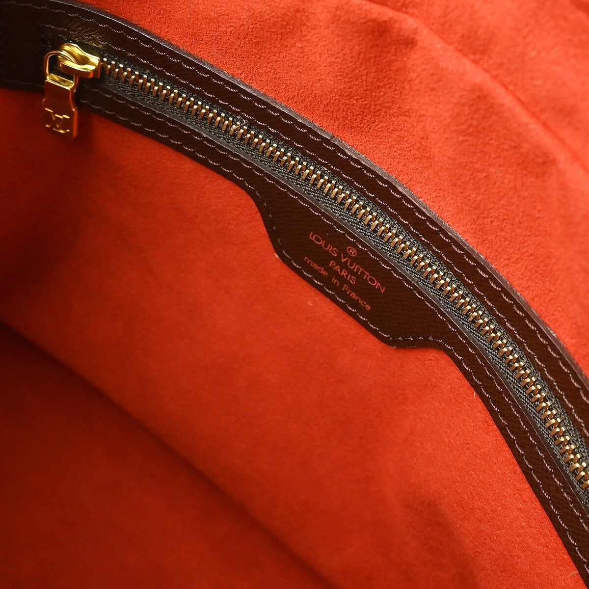 Louis Vuitton Triana Bag Damier, BROWN, CANVAS, Handbag