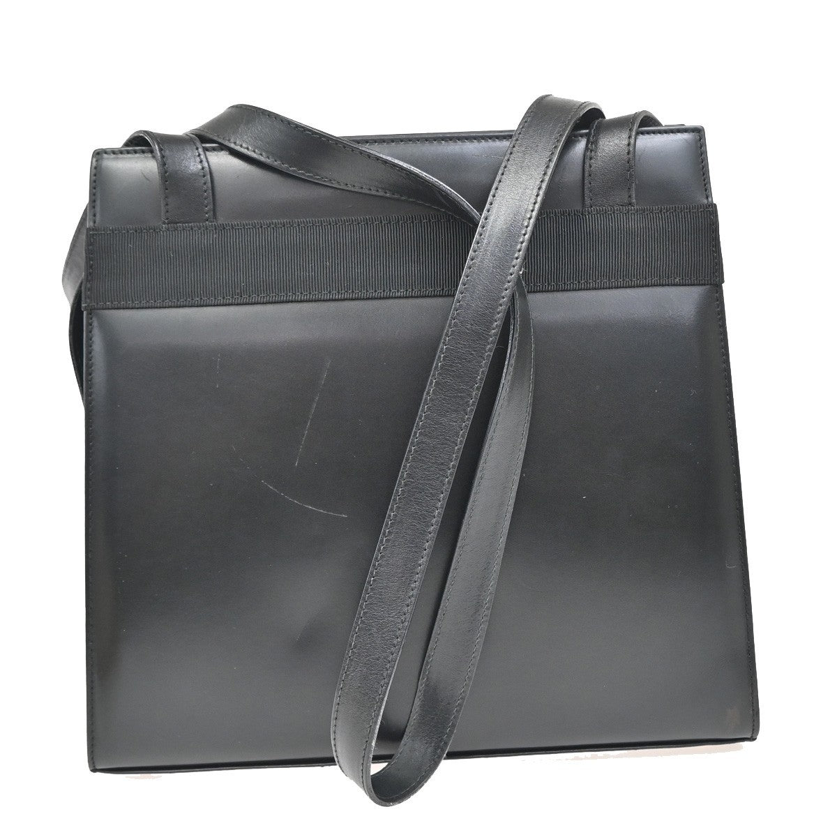 Salvatore Ferragamo Convertible Vara Bow Tote Leather, BLACK, LEATHER, Handbag