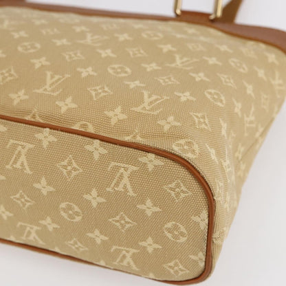 Louis Vuitton Lucille Handbag Mini Lin, BEIGE, CANVAS, Handbag