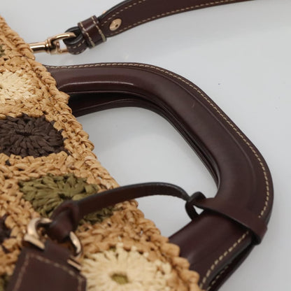 Salvatore Ferragamo Soft W Tote RAFFIA, BROWN, WOOD, Tote bag