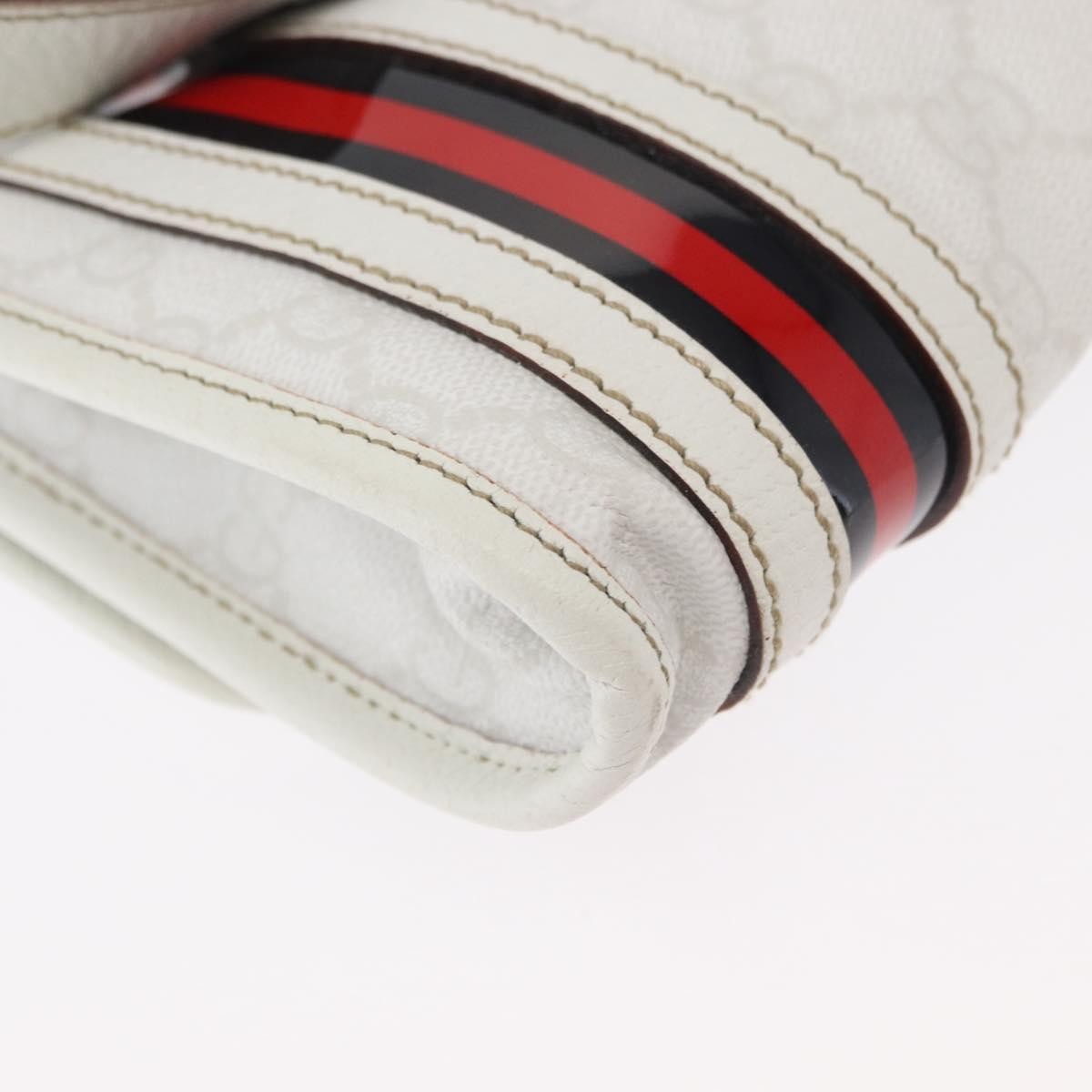 Gucci Sherry Line Waist Bag GG Canvas, WHITE, CANVAS, Shoulder bag