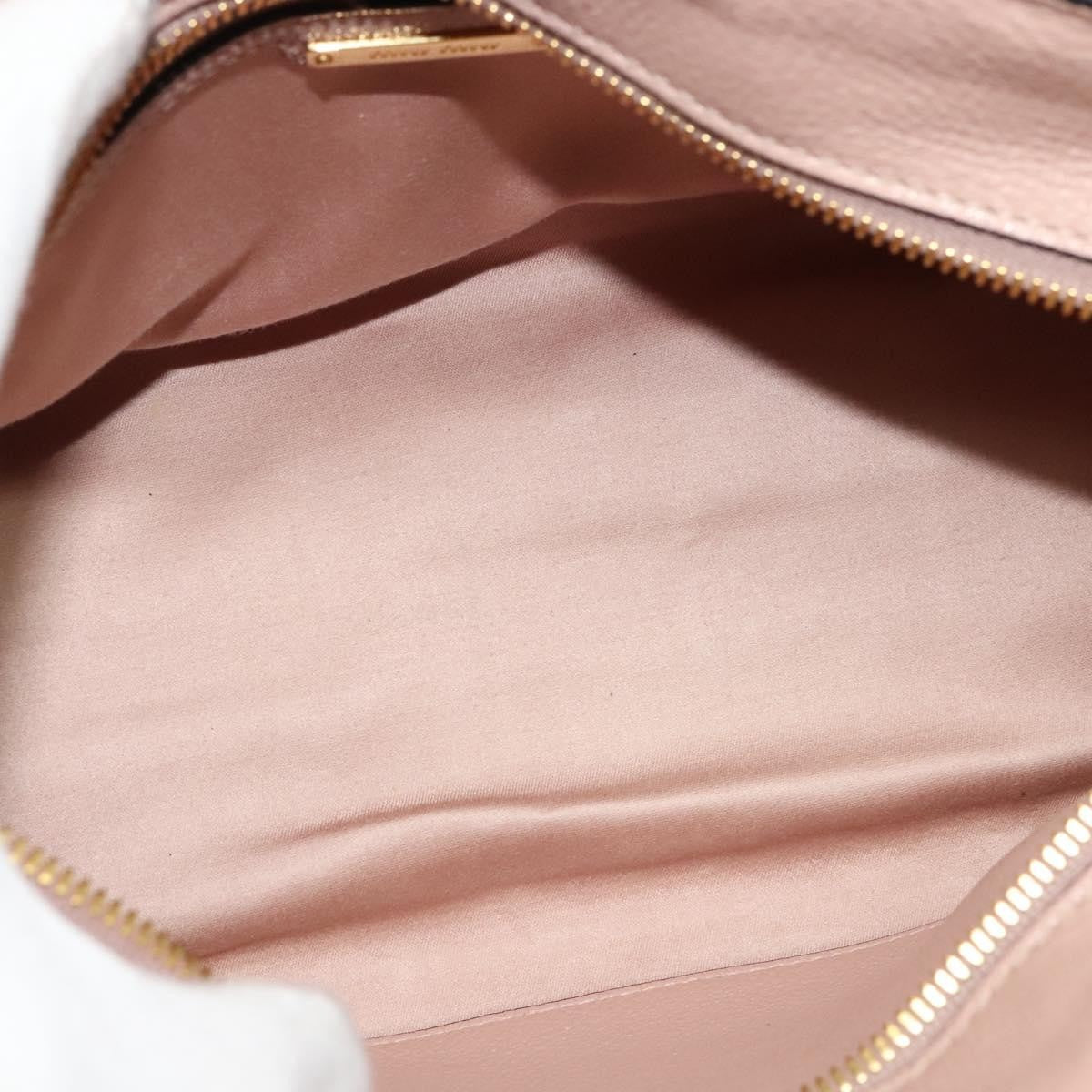 Miu Miu Madras Fiocco Bow Tote Leather, PINK, LEATHER, Tote bag