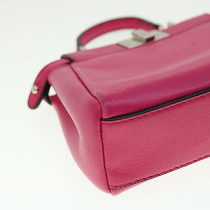 Fendi Peekaboo Bag Leather, Pink, Leather, Handbag