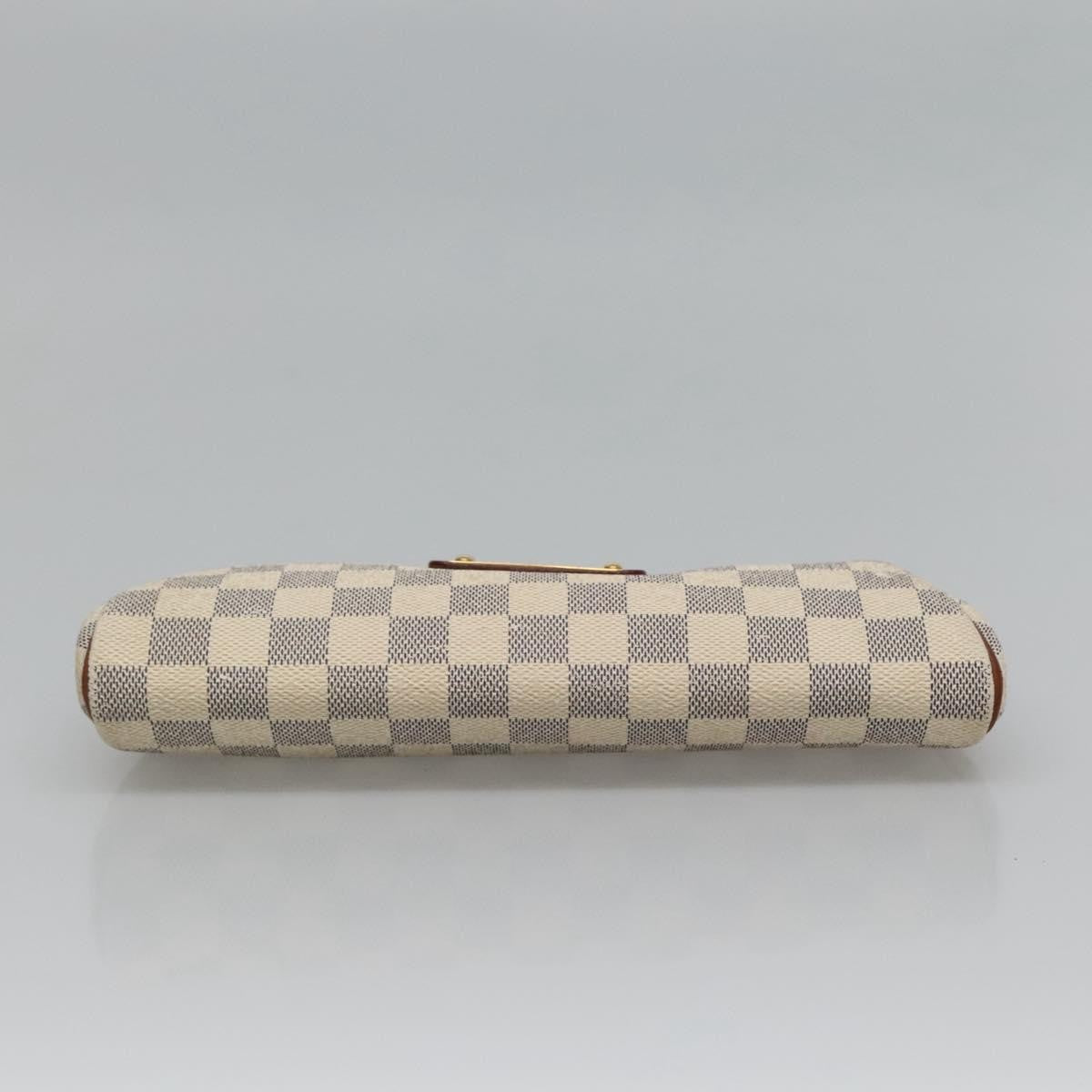 Louis Vuitton Eva Handbag Damier, WHITE, CANVAS, Shoulder bag