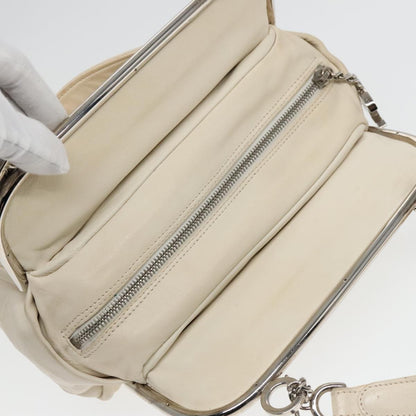 Chanel Ultimate Soft Frame Bag Quilted Calfskin, WHITE, LEATHER, Handbag