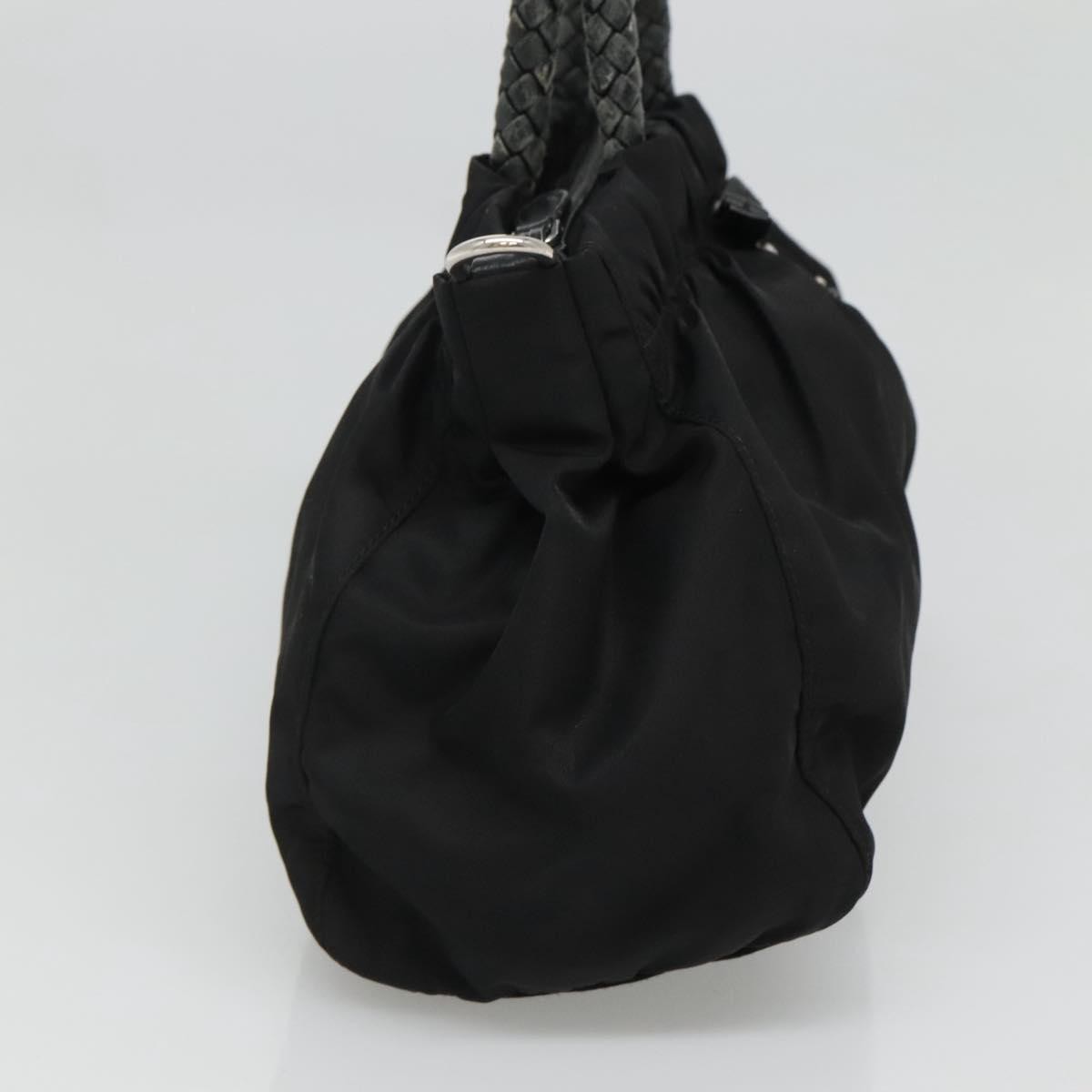 Prada Convertible Bow Tote Tessuto, BLACK, NYLON, Handbag
