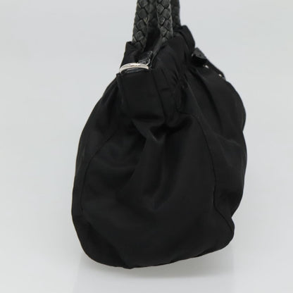 Prada Convertible Bow Tote Tessuto, BLACK, NYLON, Handbag