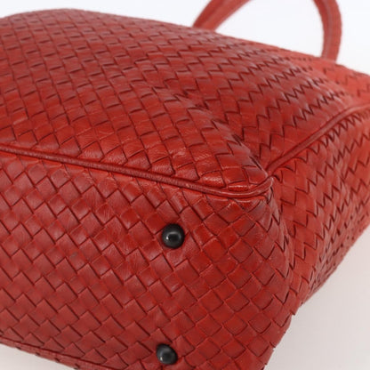 Bottega Veneta Intrecciato Tote Leather, ORANGE, LEATHER, Tote bag