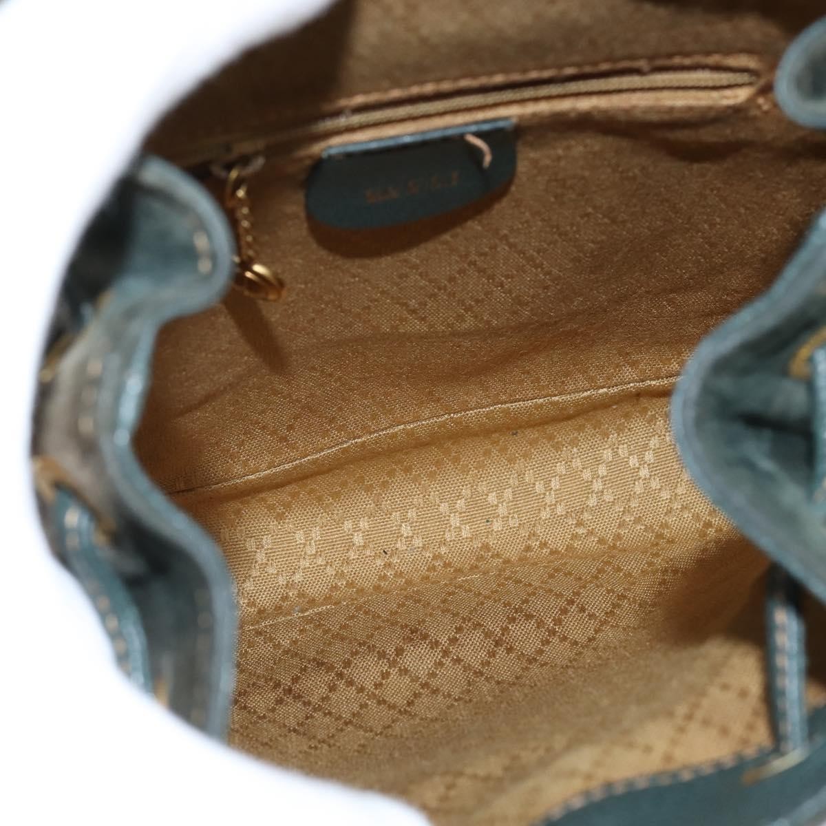 Gucci Vintage Bamboo Backpack Suede, KHAKI, SUEDE, Backpack