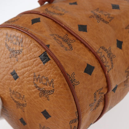 MCM Visetos Shoulder bag Canvas and Leather, BROWN, CANVAS, Shoulder bag