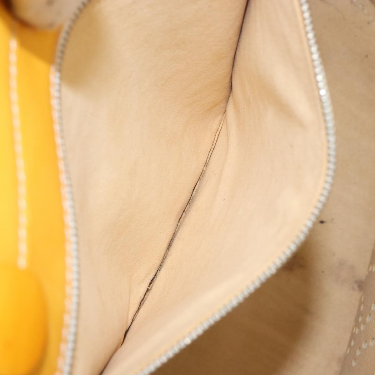 Chanel CC No.5 Shopping Tote Perforated Patent, YELLOW, PATENT_LEATHER, Tote bag