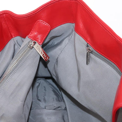 Chanel Cerf Executive Tote Leather, RED, LEATHER, Tote bag