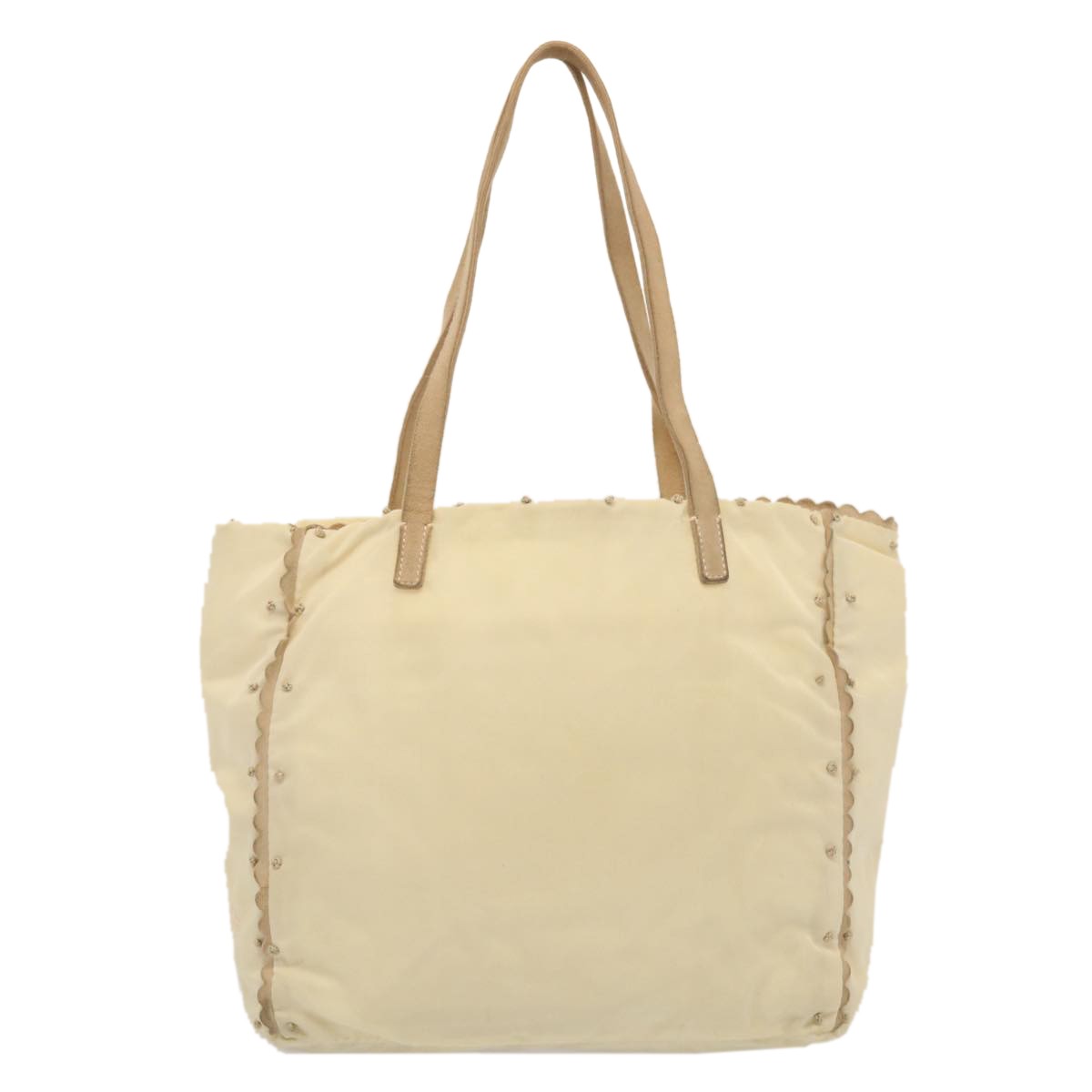 Prada Tote Vitello Daino Vitello Daino, BEIGE, NYLON, Tote bag