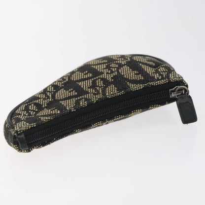 Christian Dior Saddle coin purse Trotter canvas, BLACK, CANVAS, Wallets