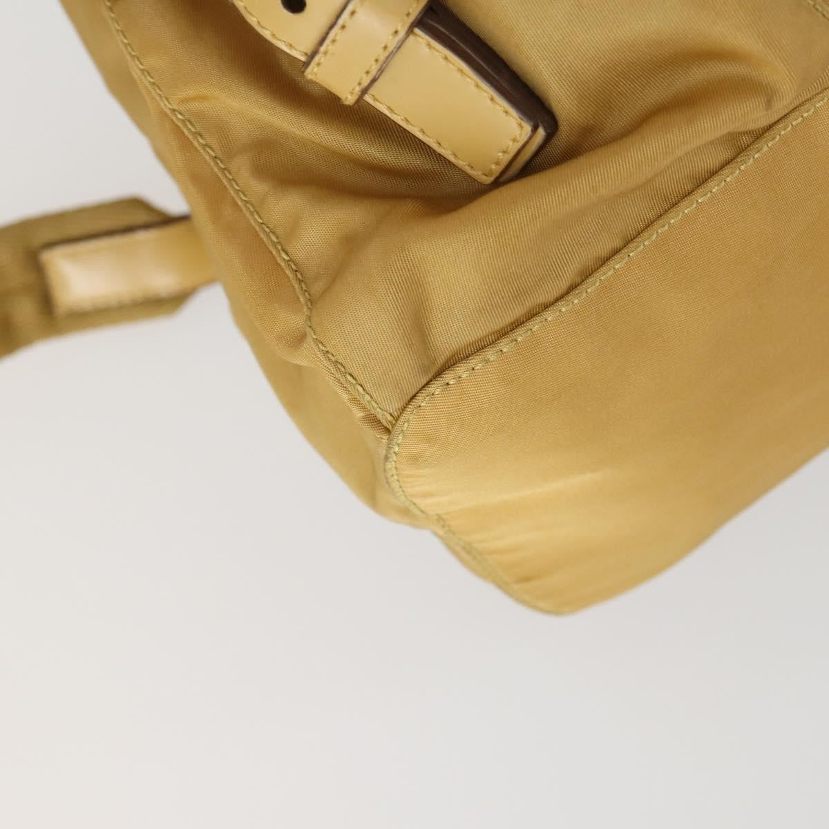 Prada Double Front Pocket Backpack Tessuto, BEIGE, NYLON, Backpack