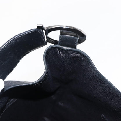 Salvatore Ferragamo Vintage Gancini Convertible Top Handle Bag Canvas, BLACK, CANVAS, Shoulder bag