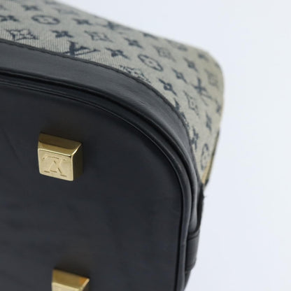Louis Vuitton Alma Handbag Mini Lin, BLUE, CANVAS, Handbag