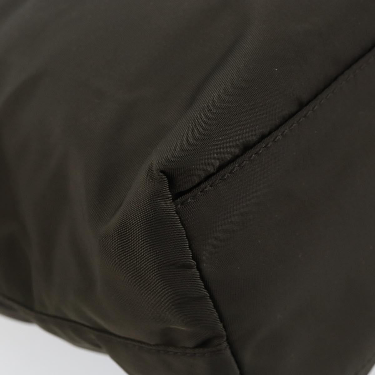 Prada Vintage Zip Tote Tessuto, KHAKI, NYLON, Tote bag