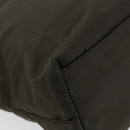 Prada Vintage Zip Tote Tessuto, KHAKI, NYLON, Tote bag