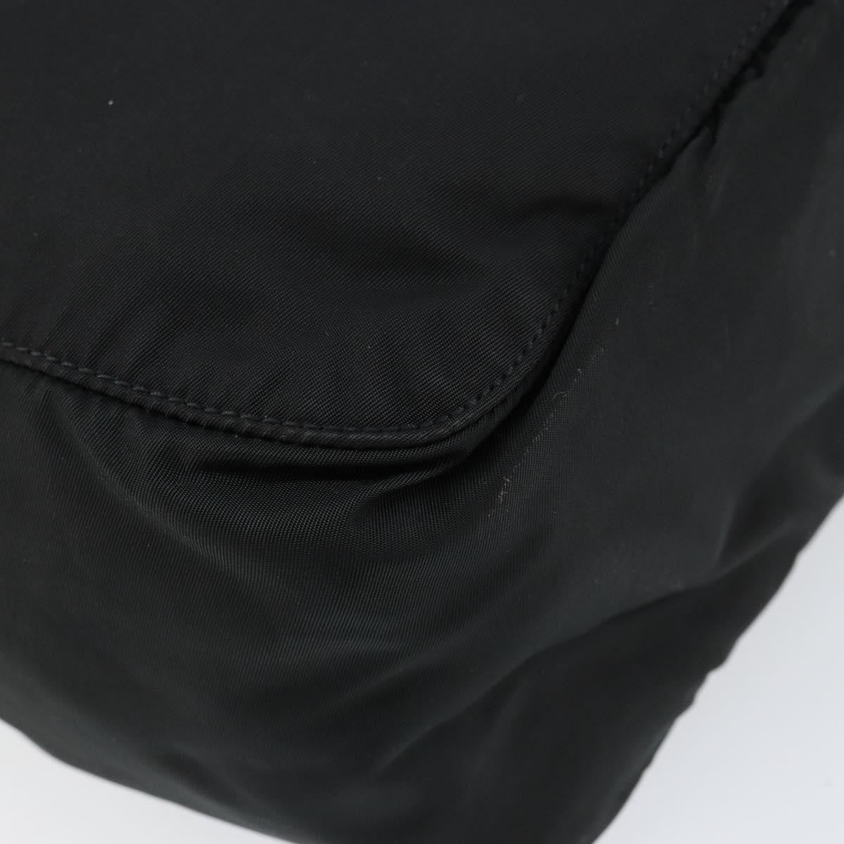 Prada Vintage Zip Handbag Tessuto, BLACK, NYLON, Handbag